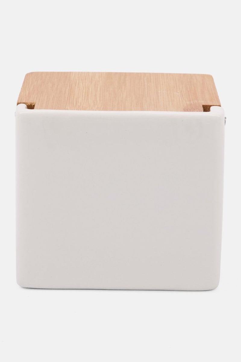 Muy Mucho Kitchen Salt Shaker, White - Image 2