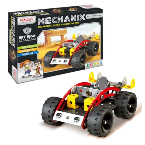 Mechanix Monster Buggies Enhancing Practical Education Stem Learning Mechanical Skills and Creativity for Boys and Girls Age 7+ - Image 1
