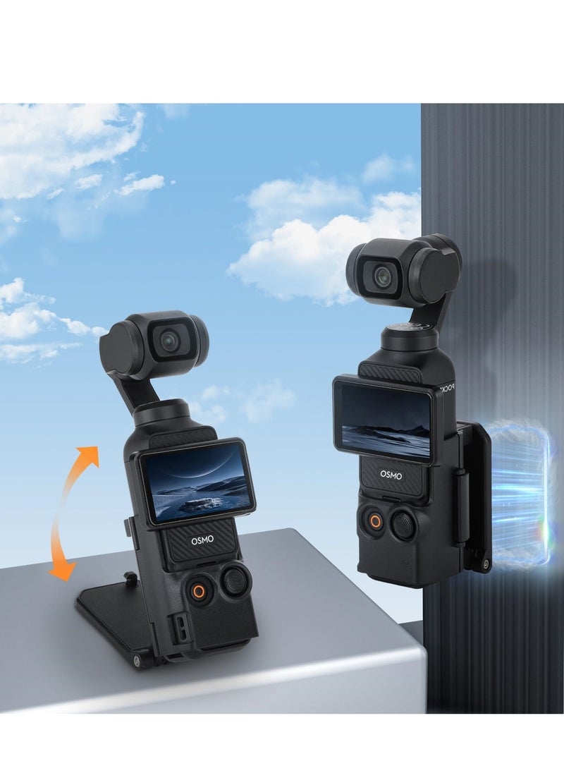 Generic Magnetic Camera Mount Stand Base for Pocket 3 Camera Adjustable Desktop Stable Bracket Non-Slip Holder Compatible with Pocket3 Accessories  - Image 2