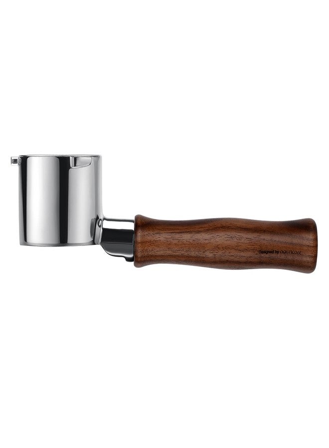 Normcore 51mm Bottomless Portafilter for DeLonghi La Specialista EC9155/9335/9355/9665/EC9335, Genuine American Walnut Handle, 3-Ear Naked Espresso Tool with 23-25g Basket - Image 3