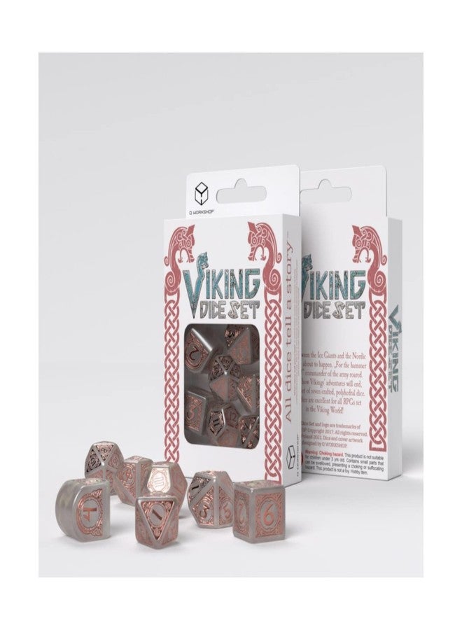 Q WORKSHOP Q-Workshop Viking RPG Dice Set Niflheim - Image 1