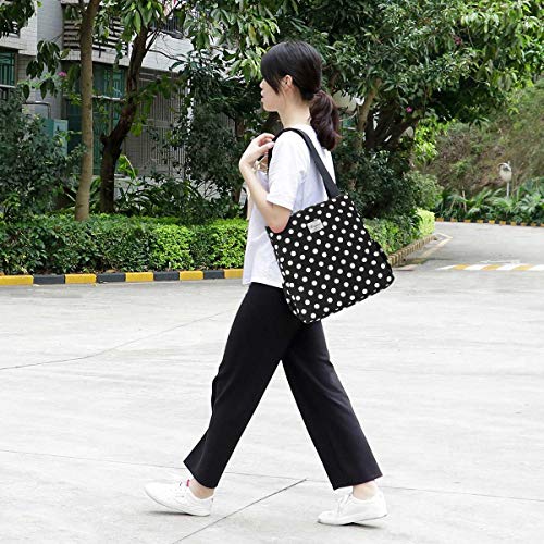 KAMO Floral Tote Bag - Shoulder Bag Stylish Shopping Casual Bag Foldaway Travel Bag Handbags for Women - Image 2