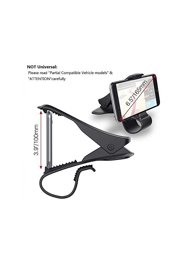 ShowTop Phone Holder Dashboard Cellphone Mount Mobile Clip Stand HUD Non-Slip Cell Phone Holder Design for Smart phone(3.0-6.5inch) - Image 3