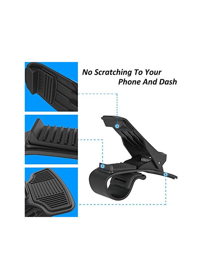 ShowTop Phone Holder Dashboard Cellphone Mount Mobile Clip Stand HUD Non-Slip Cell Phone Holder Design for Smart phone(3.0-6.5inch) - Image 5
