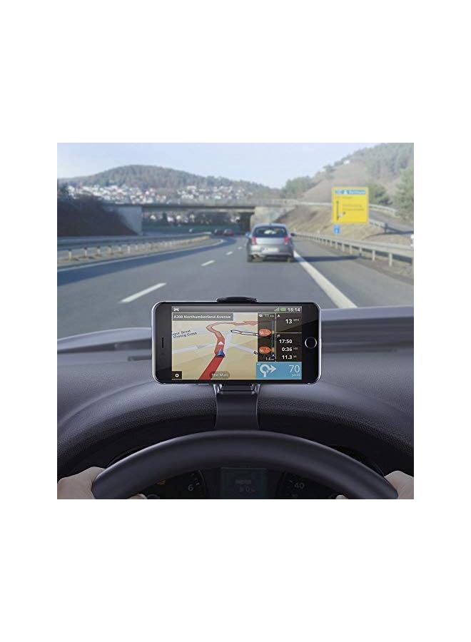 ShowTop Phone Holder Dashboard Cellphone Mount Mobile Clip Stand HUD Non-Slip Cell Phone Holder Design for Smart phone(3.0-6.5inch) - Image 4