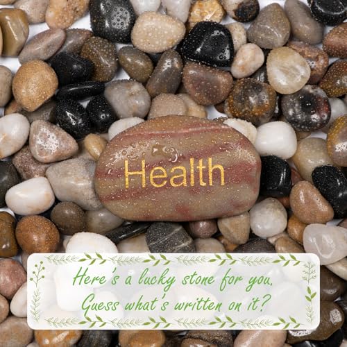 Ausluru 11lbs Natural River Rocks, Polished Pebbles for Plants Garden, 0.3-0.8 inch Decorative Peach Stones, Ideal for Fish Tank, Vases, Crafting, Home Decor and Garden Landscaping Rocks,Mix - Image 2