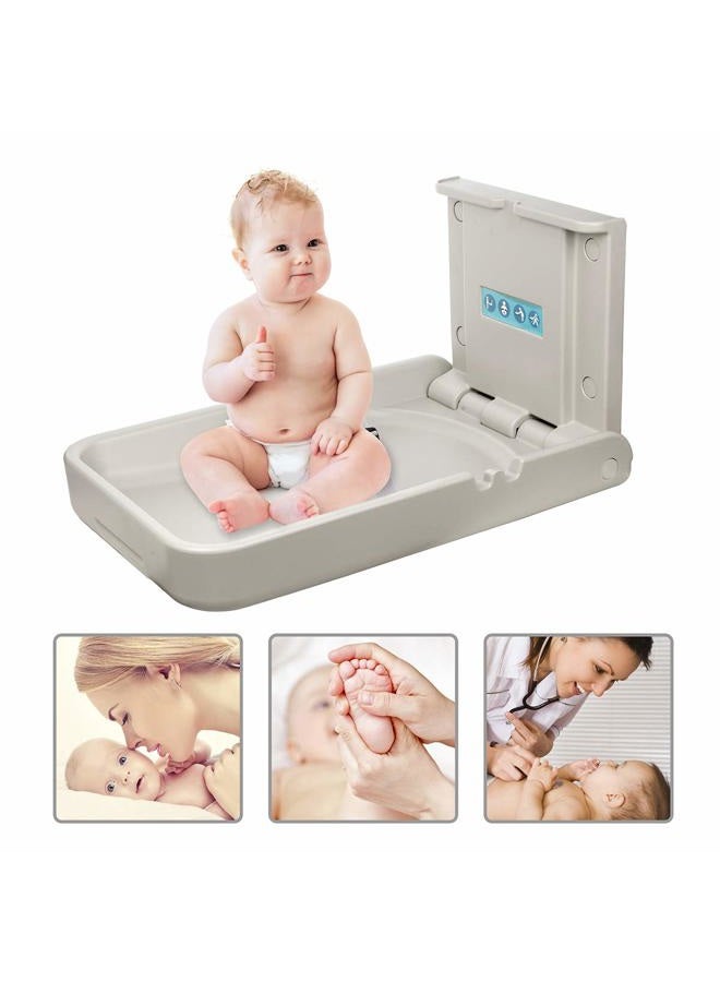 Modundry Baby Changing Diaper Station - Vertical Wall Mounted, Sturdy & Durable- with Safety Straps for Commercial Restrooms(White Granite) - Image 3
