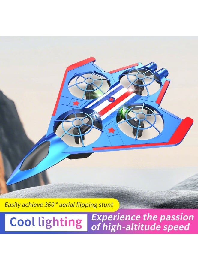 Closeli Kids Toy Drone, RC Fighter Jet, RC Aircraft, Quadcopter with 2 Rechargeable Batteries, Smart Hovering, 360° Flips, One-Key Start/Landing, Cool LED Lights, Durable Anti-Crash Body, 3 Speed Modes, Beginner Drone Gift - Image 3