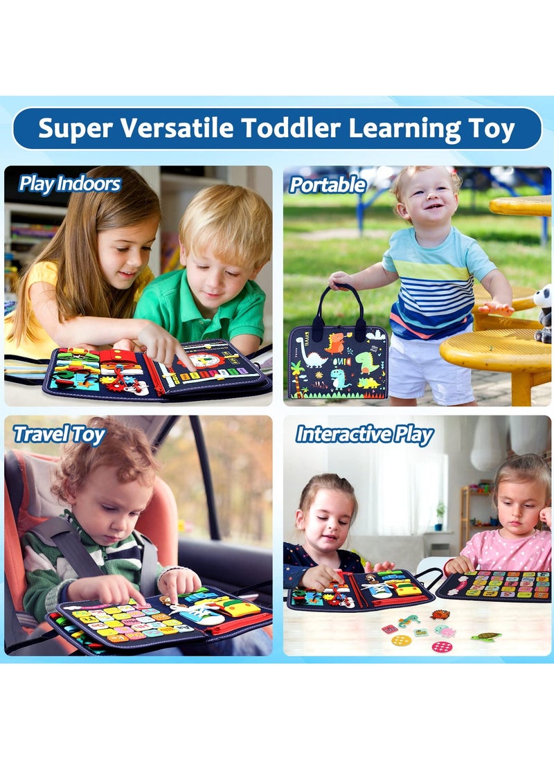 Mr. Penda Busy Board Montessori Toy for 1 2 3 4 Years Old, Educational Activity Sensory Board, Preschool Learning Fine Motor Skills Toys, Toddler Travel Toy  - Image 4