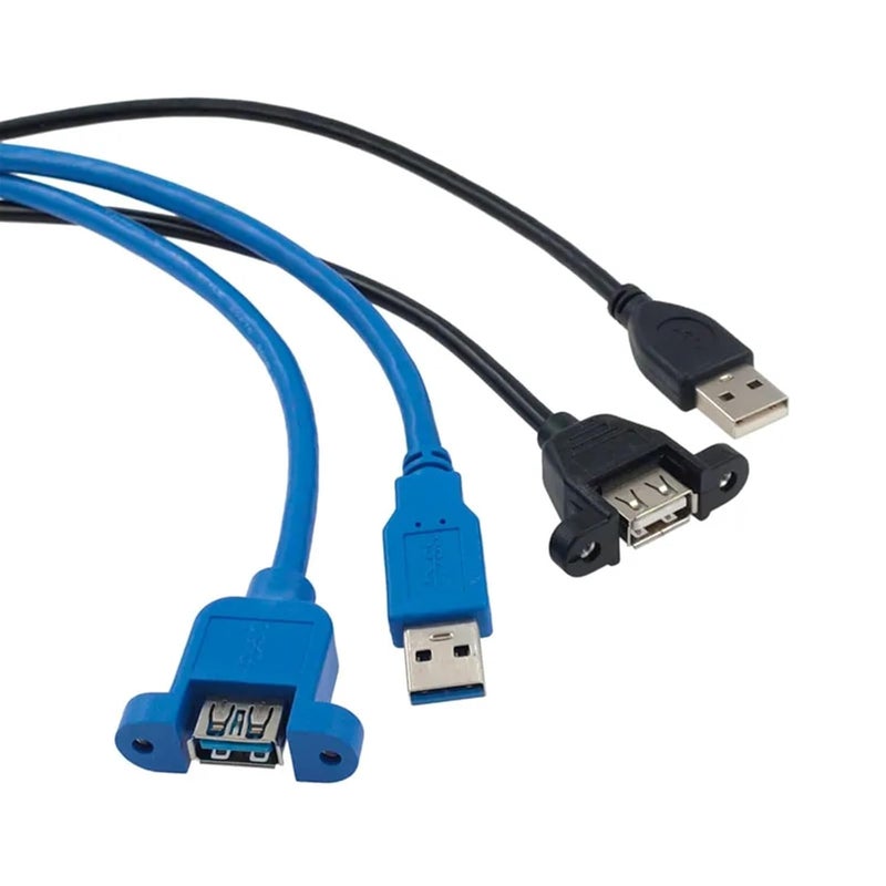 Temp resistant 1PCS USB2.0 USB 3.0 Extension Cable Cable Male to Female Extender Data Sync no Screw Panel Mount Connector for PC Printer Hard Disk(USB 2.0 F-F 0.5m) Repeated detach compatible build All governorates deliver Market multi-use trusted quality Anti topple design In-house warehouse packing General purpose design Bug proof seal Full village delivery cover Wet anti slip Integrated practical design Diverse requirement fit Diverse operation compatible Multi-use upgraded craftsmanship Small apartment fit Dust proof All user affordable trusted quality Labor saving Multiple design variants Cost effective global grade quality Transit & use compatible Multiple options Chemical free Practical versatile construction Permanent & temporary usable - Image 2