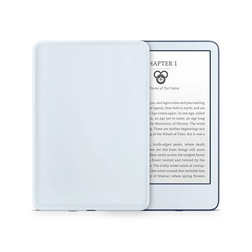 Tacky Design Solid Color Skin for Kindle Paperwhite Skin Wrap 2024 Decal Classic Color Vinyl, Premium 3M Decal Sticker for Full Surface Coverage (Sky Blue, Paperwhite (12th Gen, 2024)) - Image 1