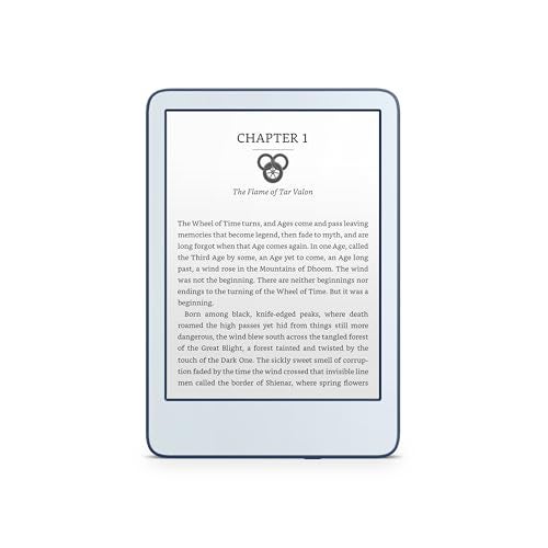 Tacky Design Solid Color Skin for Kindle Paperwhite Skin Wrap 2024 Decal Classic Color Vinyl, Premium 3M Decal Sticker for Full Surface Coverage (Sky Blue, Paperwhite (12th Gen, 2024)) - Image 4