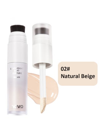 High Coverage Liquid Foundation with Double-ended Brush, Long-lasting and Lightweight, Brightening and Moisturizing Concealer for Women, 8g - pzsku/ZC21E5BA9FE4D57C71CF2Z/45/_/1727059726/aaa33e60-44ea-4fae-8336-c158afb3c506