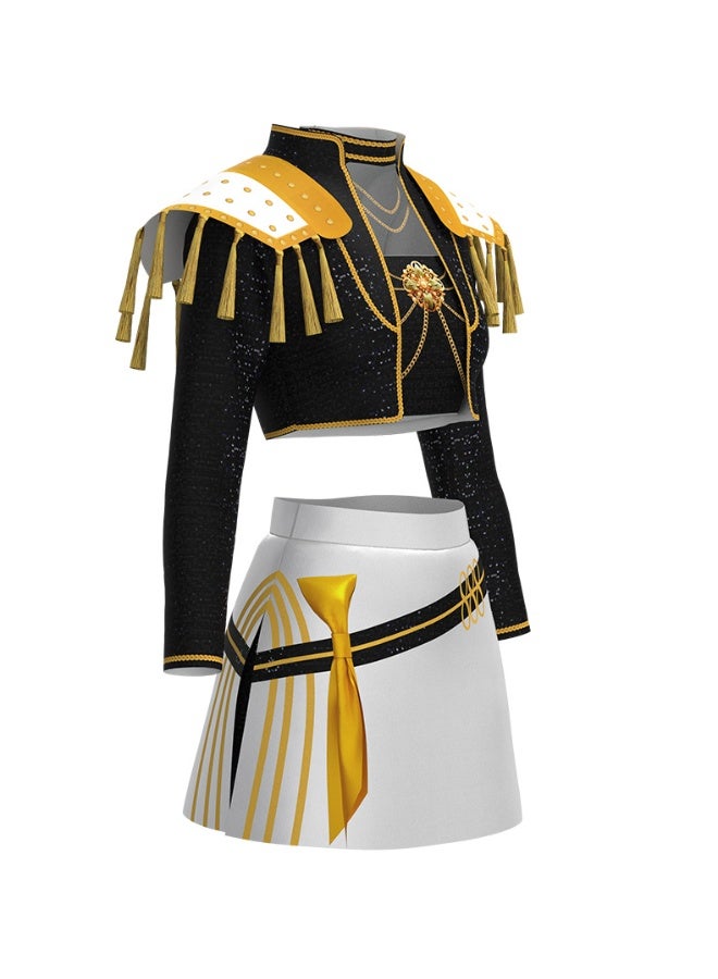 Magical K-POP Hunter Girl Costume Elegant Gothic Lolita Dress for Girls Halloween School Festival Cosplay Party Wear - Image 4