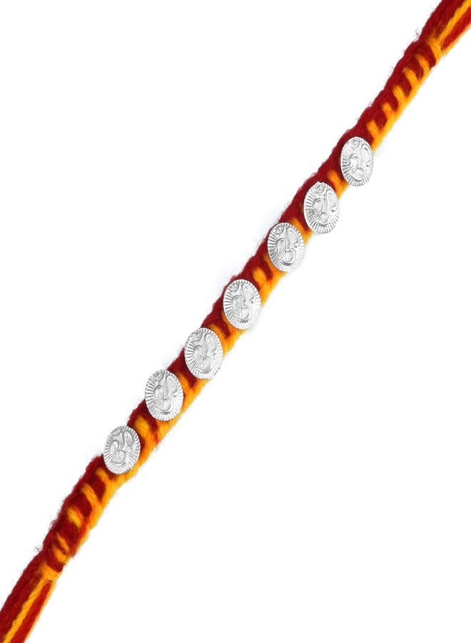 DULCI Handicrafted Designer Om Rakhee Rakhi for Brother Bhaiya Bhai for Raksha Bandhan Rakhi Thread - Image 1