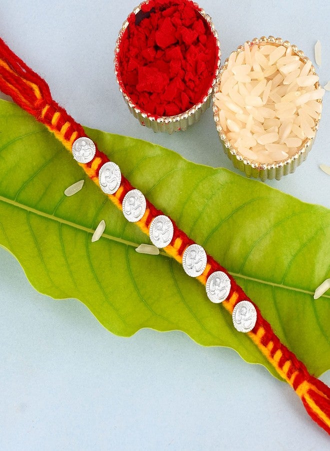 DULCI Handicrafted Designer Om Rakhee Rakhi for Brother Bhaiya Bhai for Raksha Bandhan Rakhi Thread - Image 3