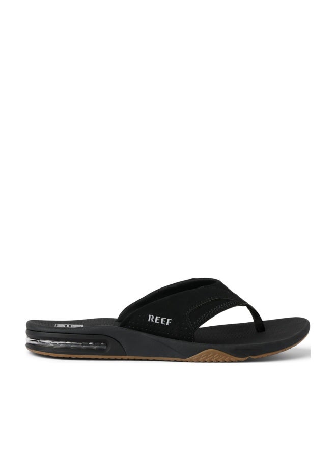 Reef Men's Sandals, Fanning, Black/Silver, 10 - Image 1