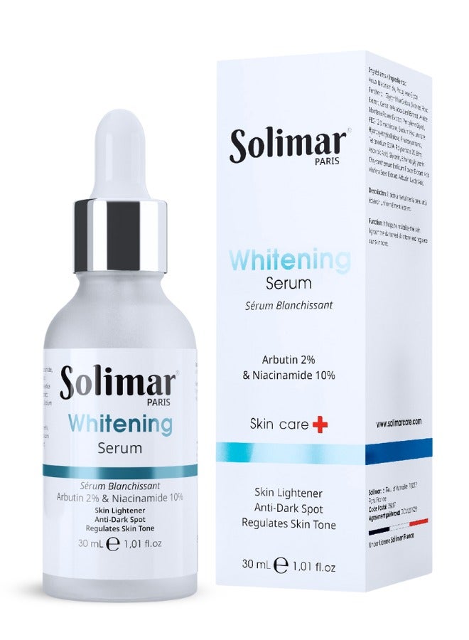 Solimar Paris Whitening Serum 30ml – Lightens Dark Spots, Brightens & Evens Skin Tone for Radiant, Healthy-Looking Skin - Image 1