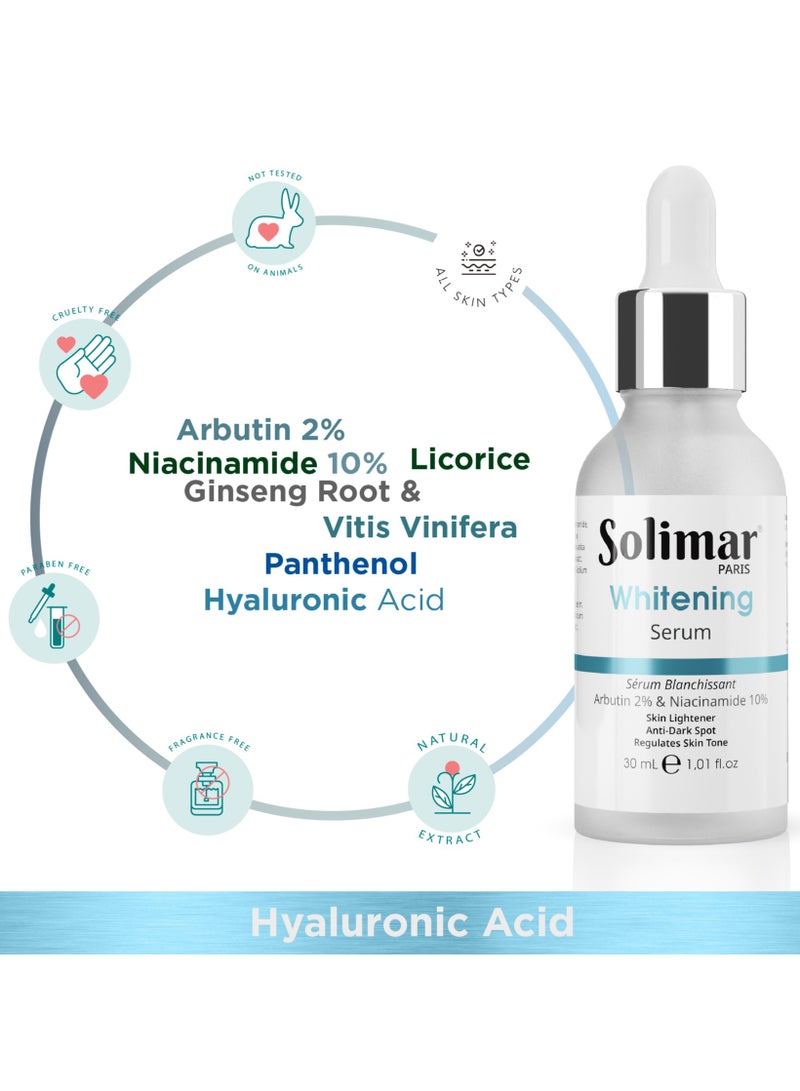 Solimar Paris Whitening Serum 30ml – Lightens Dark Spots, Brightens & Evens Skin Tone for Radiant, Healthy-Looking Skin - Image 3
