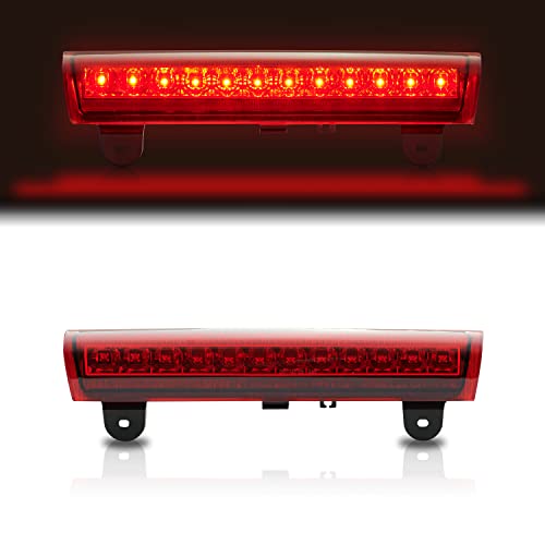 Cxdar Third 3rd Brake Light, LED High Mount Stop Light Replacement for 2000 2001 2002 2003 2004 2005 2006 Chevy Tahoe Suburban/GMC Yukon XL Denali, Rear Center Cab Roof Tail Lamp, Red Lens - Image 1