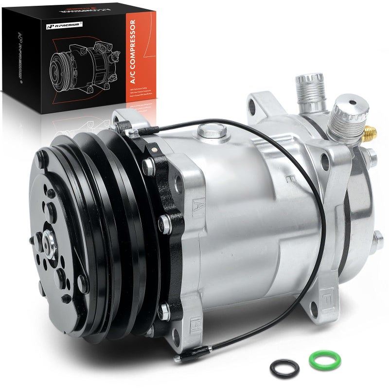 A-Premium APremium AC Compressor with Clutch Compatible with Jeep Wrangler 8790 Cherokee 8486 CJ7 8586 Chevrolet W3500W7500 Tiltmaster International 4400
