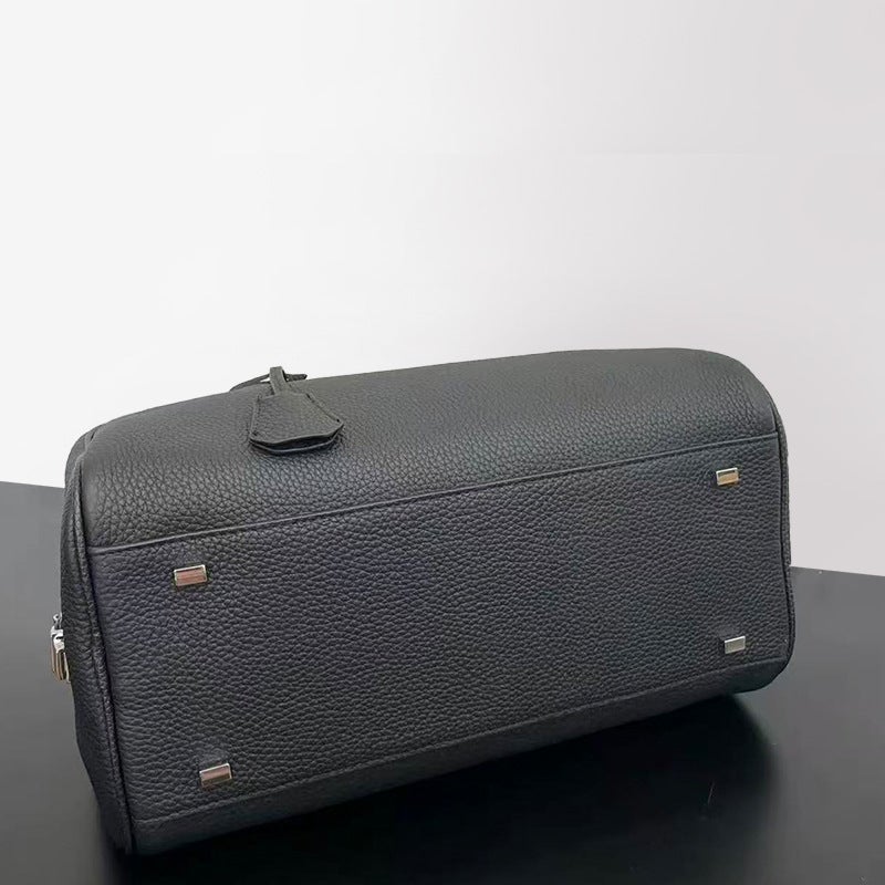 Women's Genuine Leather Crossbody Boston Bag - Image 3