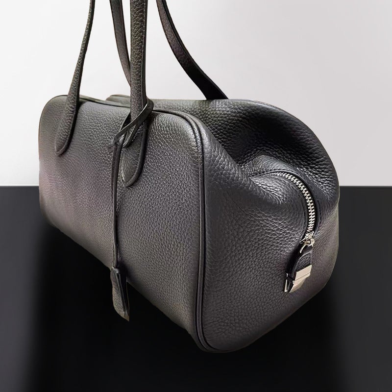 Women's Genuine Leather Crossbody Boston Bag - Image 2
