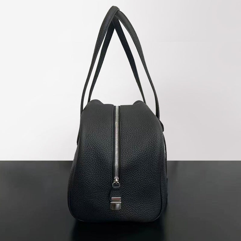 Women's Genuine Leather Crossbody Boston Bag - Image 4