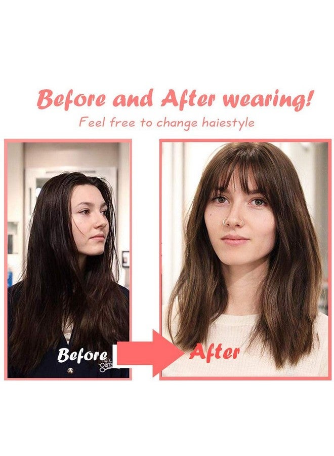 MR.THINDZ Clip in Front Bangs Hair for Women, 4.7 Inch Length Fake Bangs, DIY Cut Design, Bangs Hair Extensions for Women Hairstyle (Natural Color) - Image 4