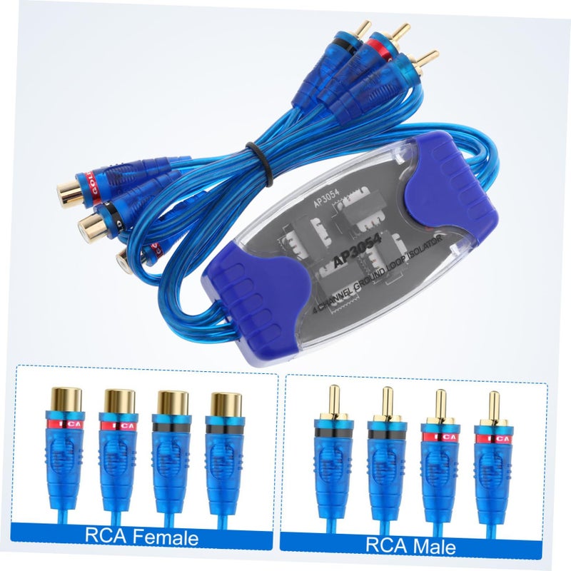 50W Channel Ground Loop Isolator Noise Filter Audio Eliminator for Car Stereo Home - Image 4