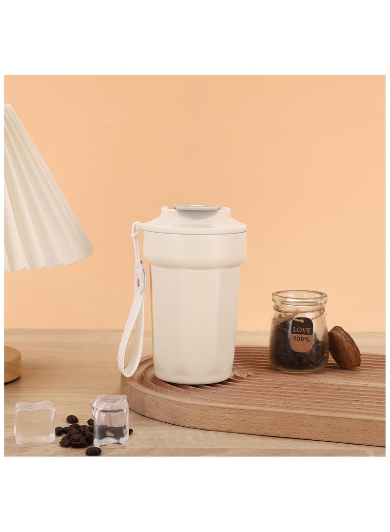 Anna 450ml Creative Portable 304 Stainless Steel Insulated Coffee Mug - Image 3