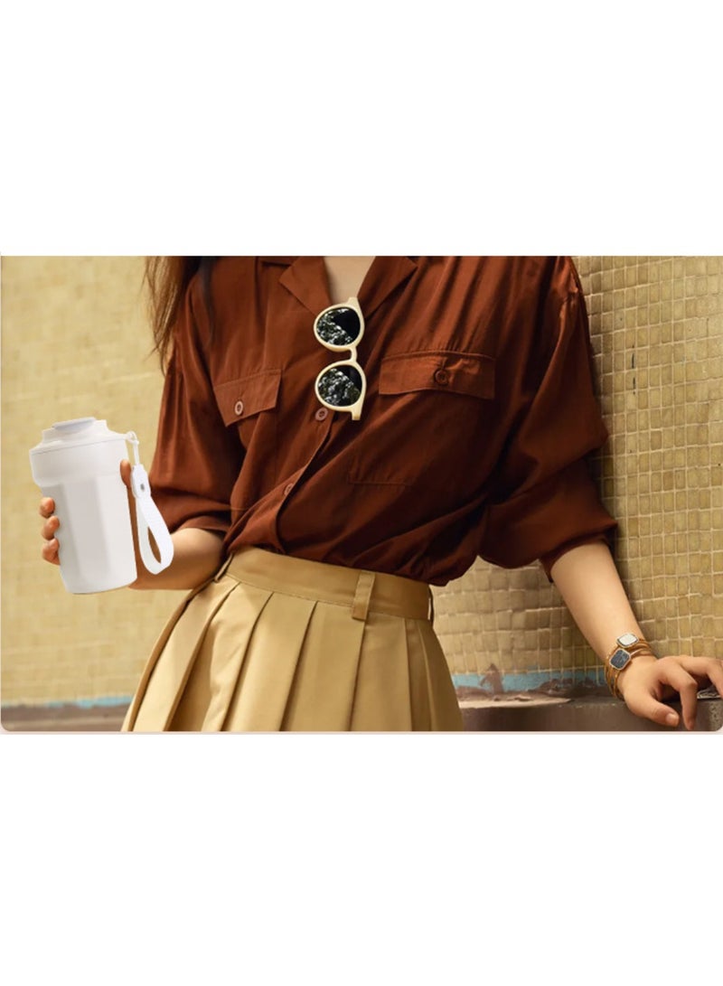 Anna 450ml Creative Portable 304 Stainless Steel Insulated Coffee Mug - Image 5