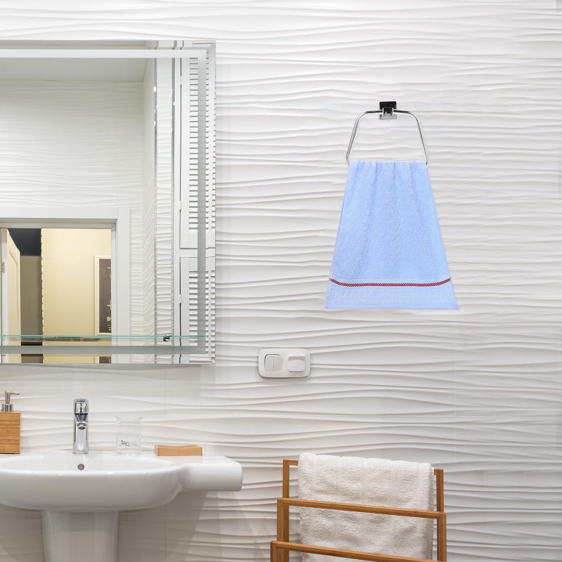 Stainless Steel Towel Ring Wall Mounted For Bathroom Kitchen Small Spaces - Image 4