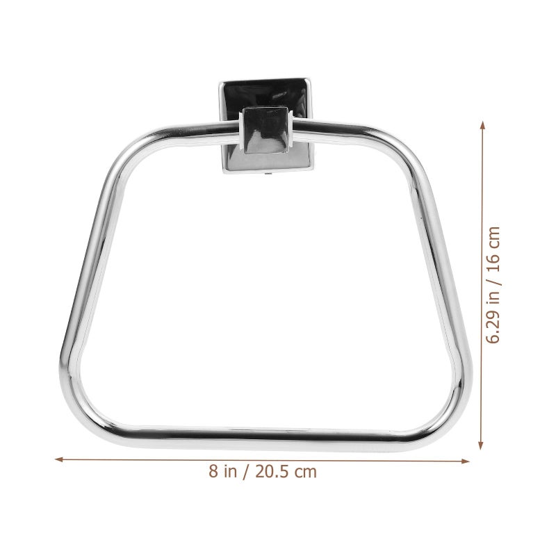 Stainless Steel Towel Ring Wall Mounted For Bathroom Kitchen Small Spaces - Image 3