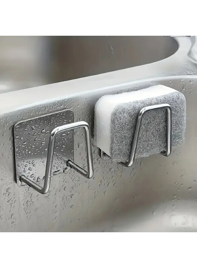 7pcs Stainless Steel Kitchen Organizer Wall Mount Under Cabinet Cutting Board Holder Dish Rack - Image 5