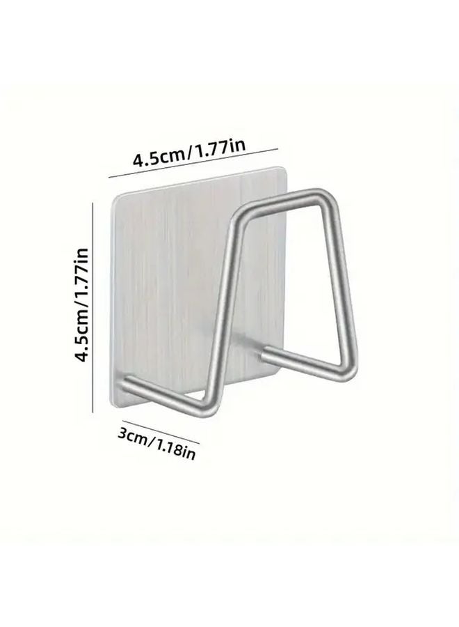 7pcs Stainless Steel Kitchen Organizer Wall Mount Under Cabinet Cutting Board Holder Dish Rack - Image 4