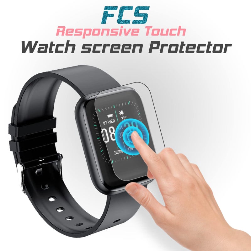 FCS smartwatch screen guard for Casio Vintage Watch-A-158WA-1Q | Pack of 3 | Edge to Edge Coverage | Ultrathin 0.125mm 9H anti shock flexible Watch screen protector TPU membrane (CASIO-A158WA-1DF-X) - Image 5
