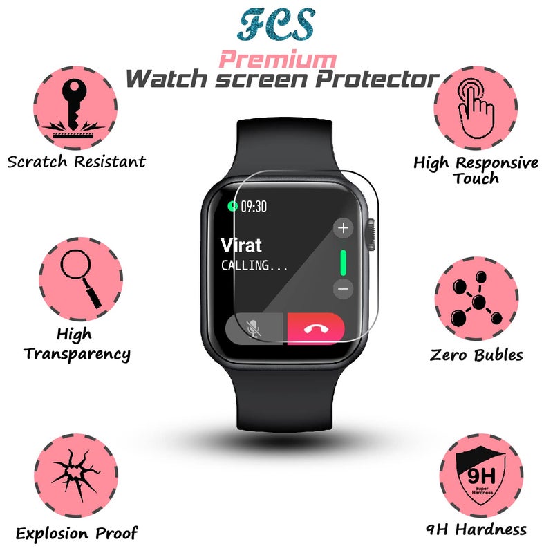 FCS smartwatch screen guard for Casio Vintage Watch-A-158WA-1Q | Pack of 3 | Edge to Edge Coverage | Ultrathin 0.125mm 9H anti shock flexible Watch screen protector TPU membrane (CASIO-A158WA-1DF-X) - Image 4