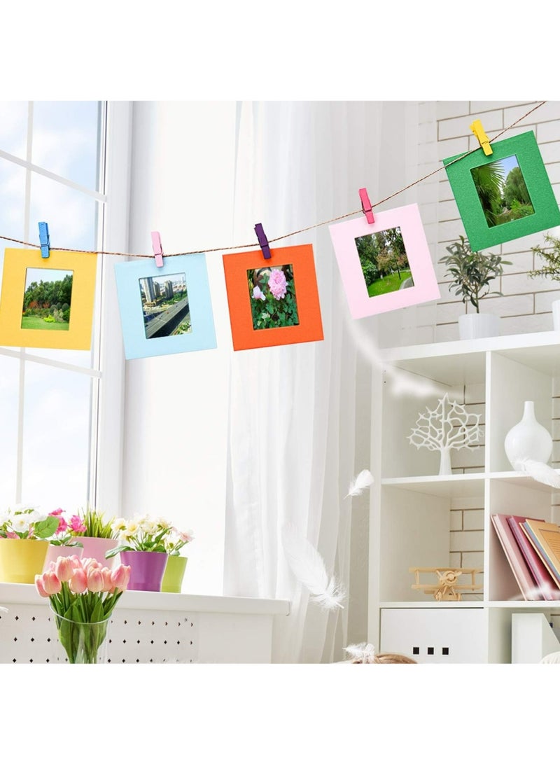 إكس ليفيل الصورة الصغيرة إطار ديكور الجدار المعلقة عرض ورقة إطار الصورة مجموعة متوافقة مع فوجيفيلم إنستاكس ميني 11 9 8 70 90 26 أفلام الكاميرا ، طابعة وصلة صغيرة ، 30 قطعة (ملونة) - Image 5