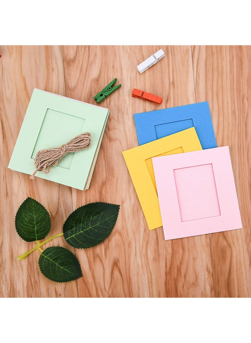 إكس ليفيل الصورة الصغيرة إطار ديكور الجدار المعلقة عرض ورقة إطار الصورة مجموعة متوافقة مع فوجيفيلم إنستاكس ميني 11 9 8 70 90 26 أفلام الكاميرا ، طابعة وصلة صغيرة ، 30 قطعة (ملونة) - Image 4