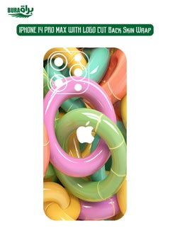 iPhone 14 Pro Max With Logo Cut Back Skin Wrap Back Skin Wrap Mobile Protector Skin Wrap Sticker ( NOT A CASE COVER )