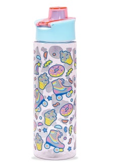 Eazy Kids Tritan Water Bottle w/ Flip Lid Gen Z Skater Blue 750ml  - Image 1