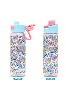 Eazy Kids Tritan Water Bottle w/ Flip Lid Gen Z Skater Blue 750ml  - Image 5