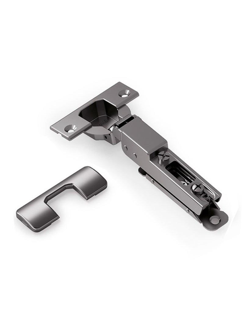 STARKE Pack of 4 Half Overlay Soft Close Cabinet Wingless Hinge -Black Electroplated, 95 Degree Opening Angle, 16-25mm Application, Strong Hydraulic System-Complete with Screws  - Image 2