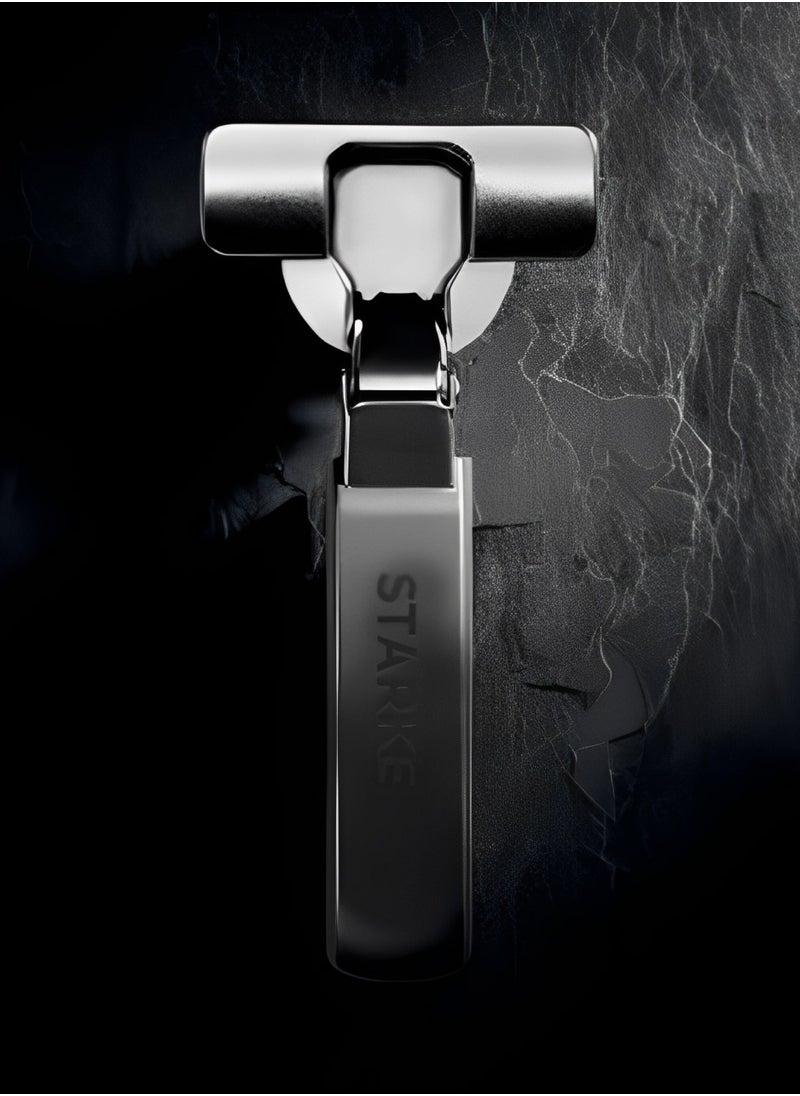 STARKE Pack of 4 Half Overlay Soft Close Cabinet Wingless Hinge -Black Electroplated, 95 Degree Opening Angle, 16-25mm Application, Strong Hydraulic System-Complete with Screws  - Image 3