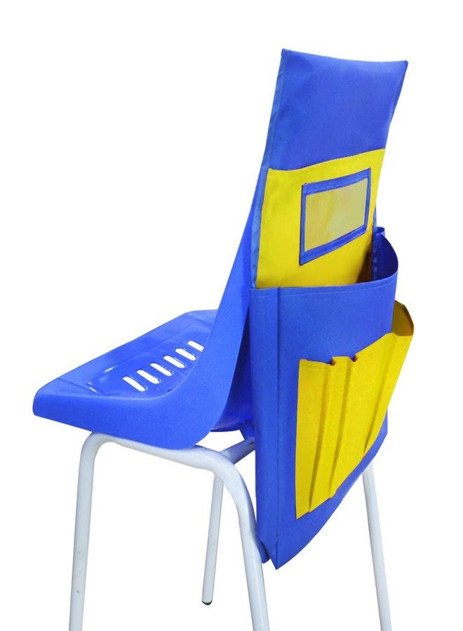 RUIXIB Chairback Buddy Pocket Chart with Name Tag Slot Desk Chair Seat Back Organizer kids School Supply Chair Back Storage Pockets Seatback Stuff Caddy Organizer for School Home Classroom Preschool Daycare - Image 2