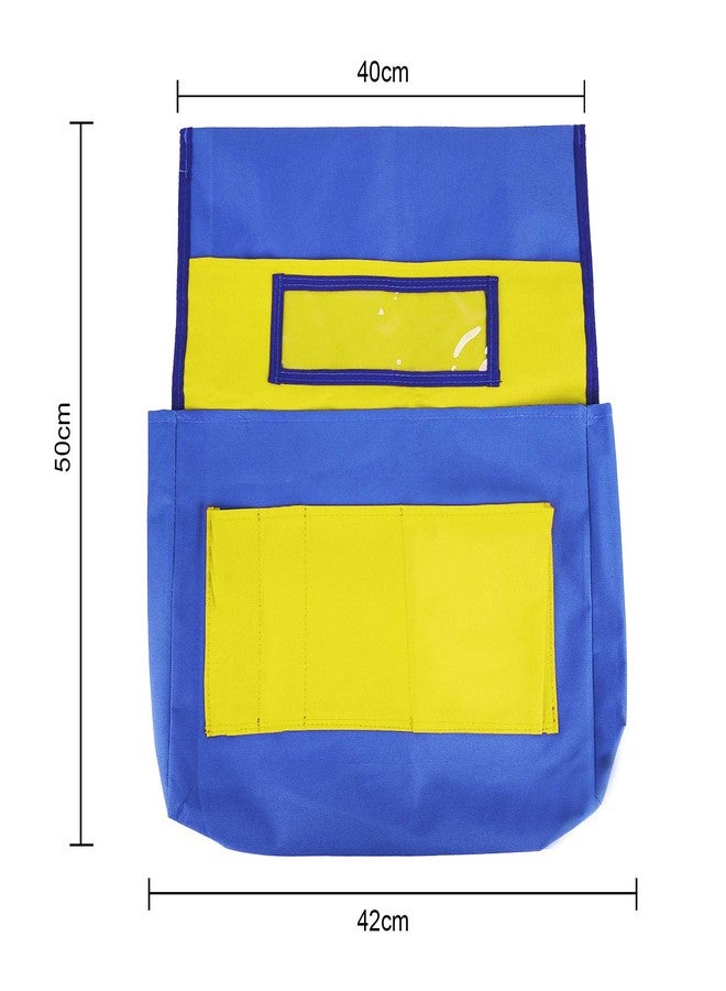 RUIXIB Chairback Buddy Pocket Chart with Name Tag Slot Desk Chair Seat Back Organizer kids School Supply Chair Back Storage Pockets Seatback Stuff Caddy Organizer for School Home Classroom Preschool Daycare - Image 3