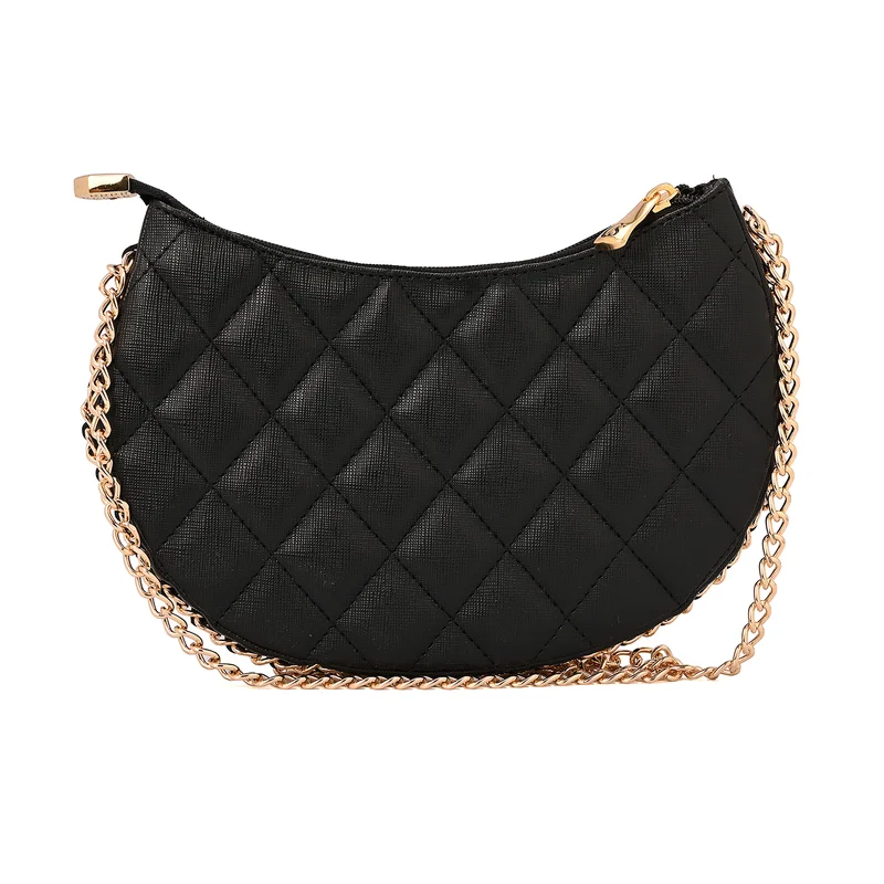 Carmen Steffens Matelassé Chain Bag Black