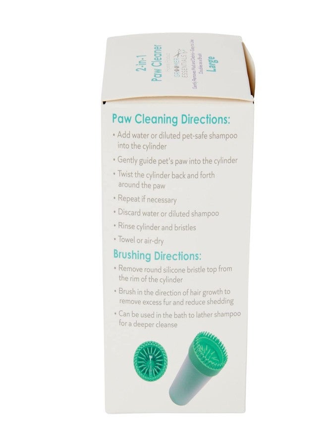 GROOMER ESSENTIALS 2-in-1 Pet Paw Cleaner - Large - Great for Large Dogs Like Toy Breeds, Daschunds, Jack Russels, Beagles, and Collies - Portable for Trips to The Park - Image 3