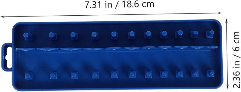 Sturdy Plastic Socket Holder Wrench Organizer 10 Slots For Garage Workshop Tool Storage - Image 3